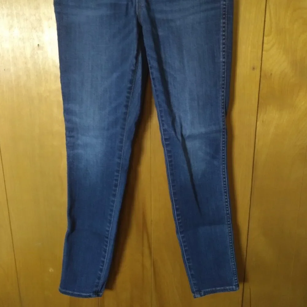 Madewell Size 27 Blue 10 High Rise Skinny Stretch Dark Wash Denim Jeans